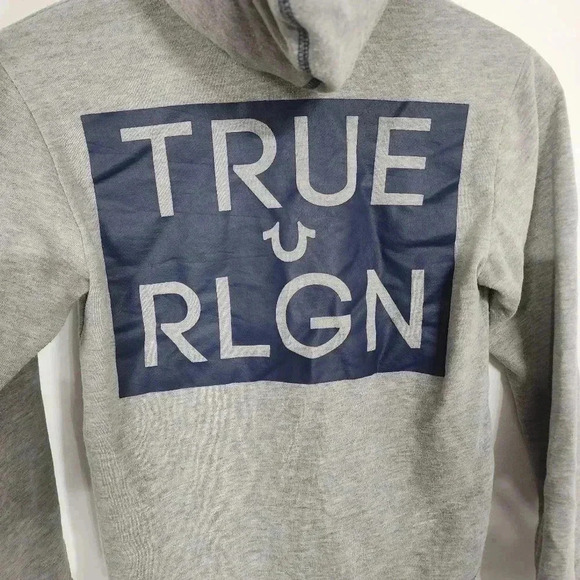 True Religion Full Zip Hoodie Sweatshirt Kids S - Picture 3 of 9